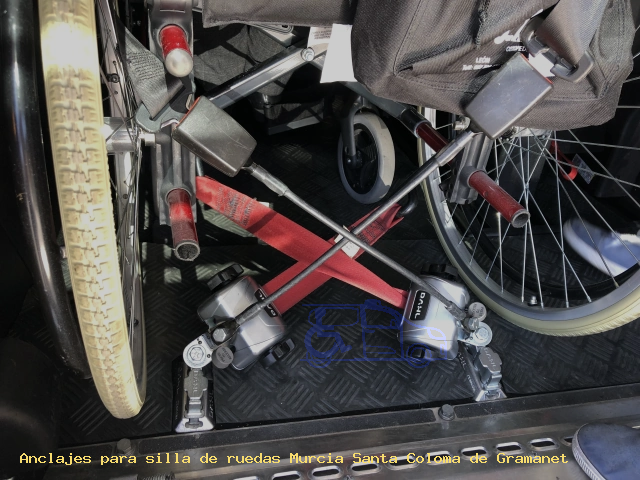 Anclajes para silla de ruedas Murcia Santa Coloma de Gramanet